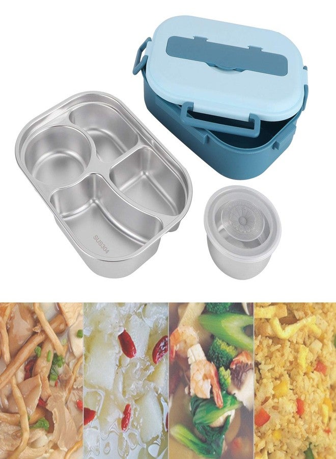 ZENIKO 01 Lunch Box, Dinnerware Portable Bento Box, Stainless Steel Lunch Box for Office Meals Canteens Family Meals Classroom Lunches(#1) - Image 4